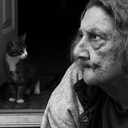 2004 old lady and cat