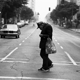 Homeless Man, Skid Row, 1980s