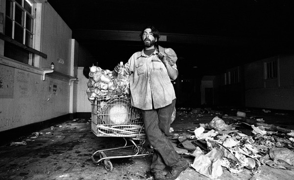Searching for Stuff to Sell, Skid Row, Los Angeles 1980s