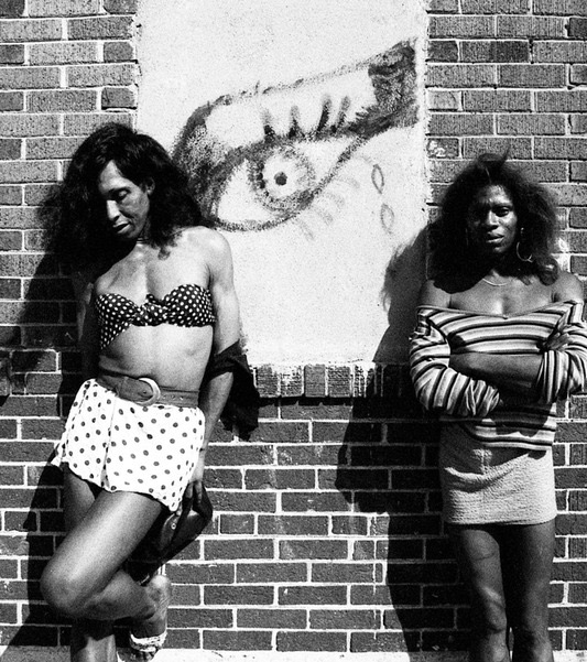 Transvetite Hookers, Skid Row, Los Angeles 1980s
